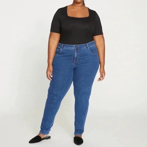 Universal Standards Mid Rise Denim Skinny Jeans Size 20 plus size - Picture 9 of 9